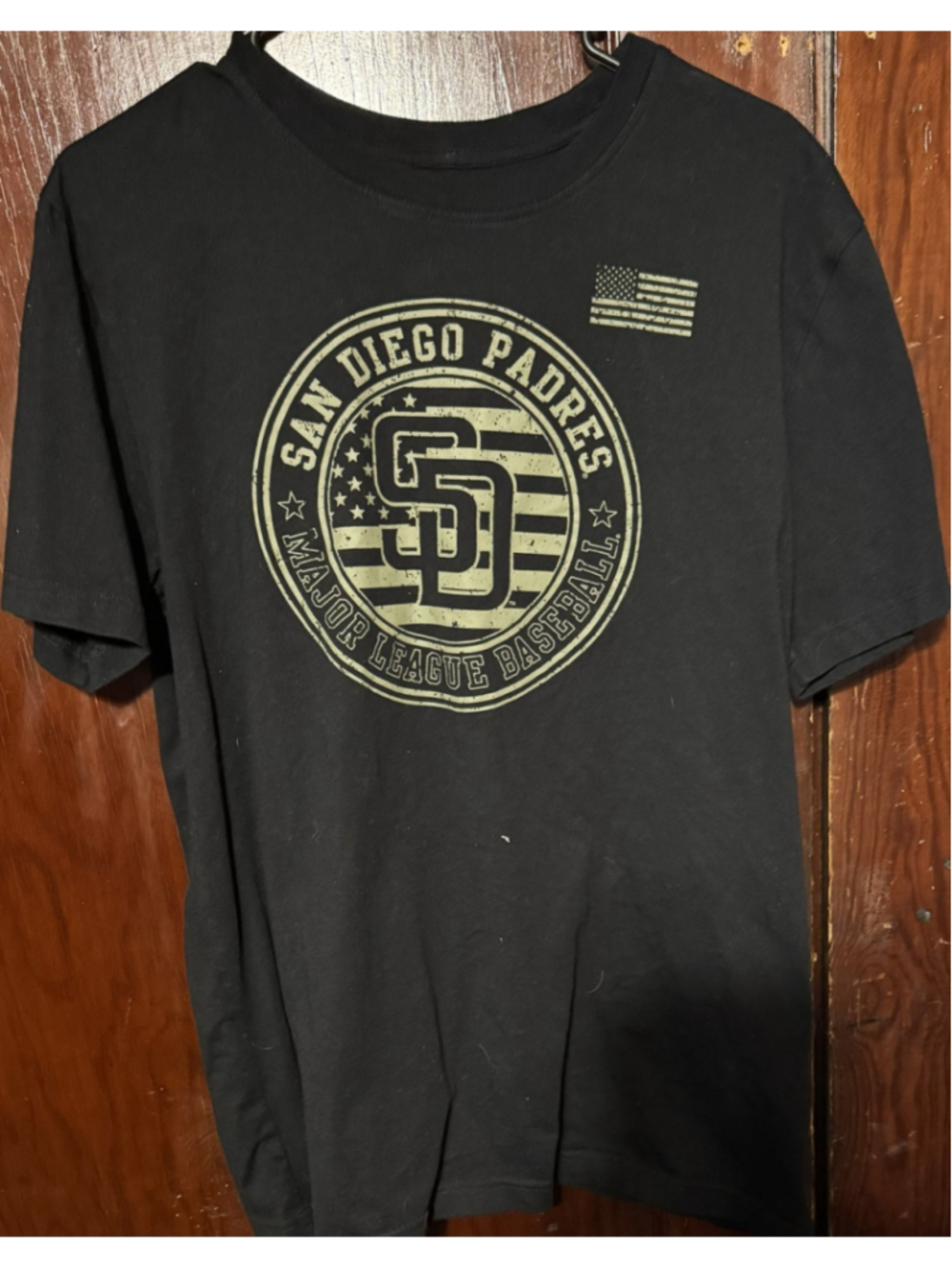 San Diego Padres New Era Black Tee Men Sz L New Without Tags